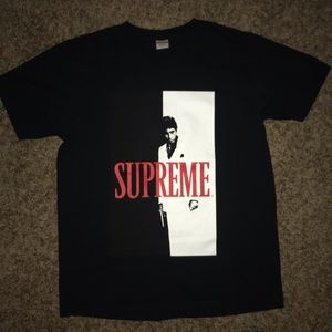 Supreme X Scarface split tee black size L